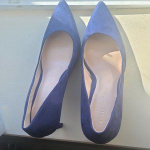 Kelly & Katie  Blue Suede Shoes. Low heel  Size 8M
